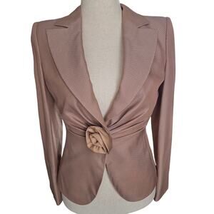 Rare Vintage Armani Collezioni Pant Suit Italy Designer Elegant Timeless Metalic